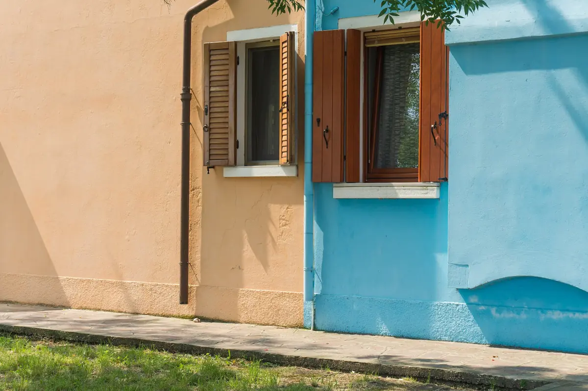 Brightly painted houses on Burano