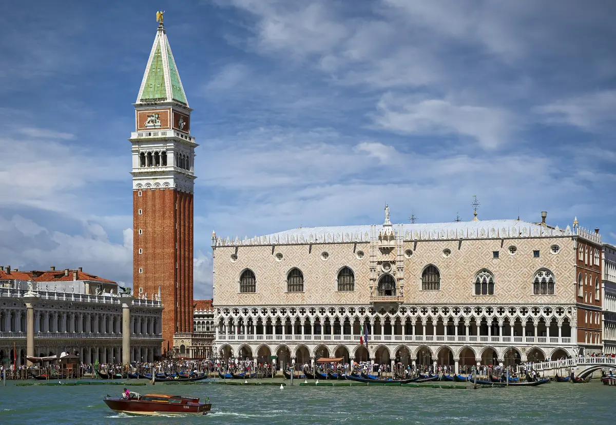 The Doge's Palace and the Campanile seen from the water